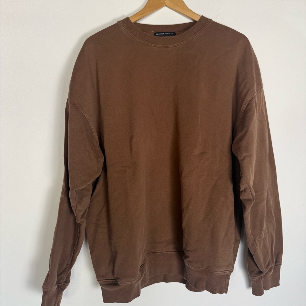 Brandy Melville Brown Crewneck Sweater